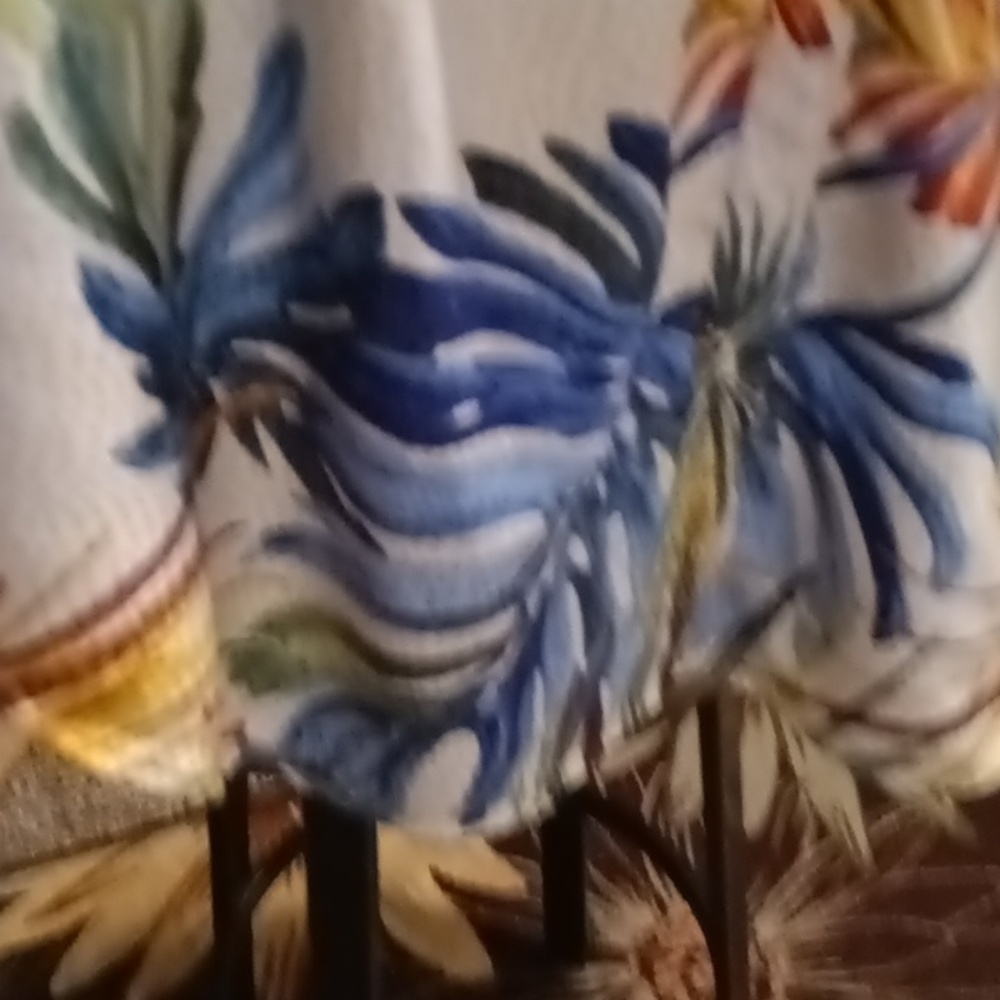 Chico's Polyester Multi-Colored Foliage Print Blo… - image 6